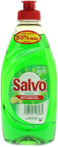 Detergente Salvo liquido limon 300 ml