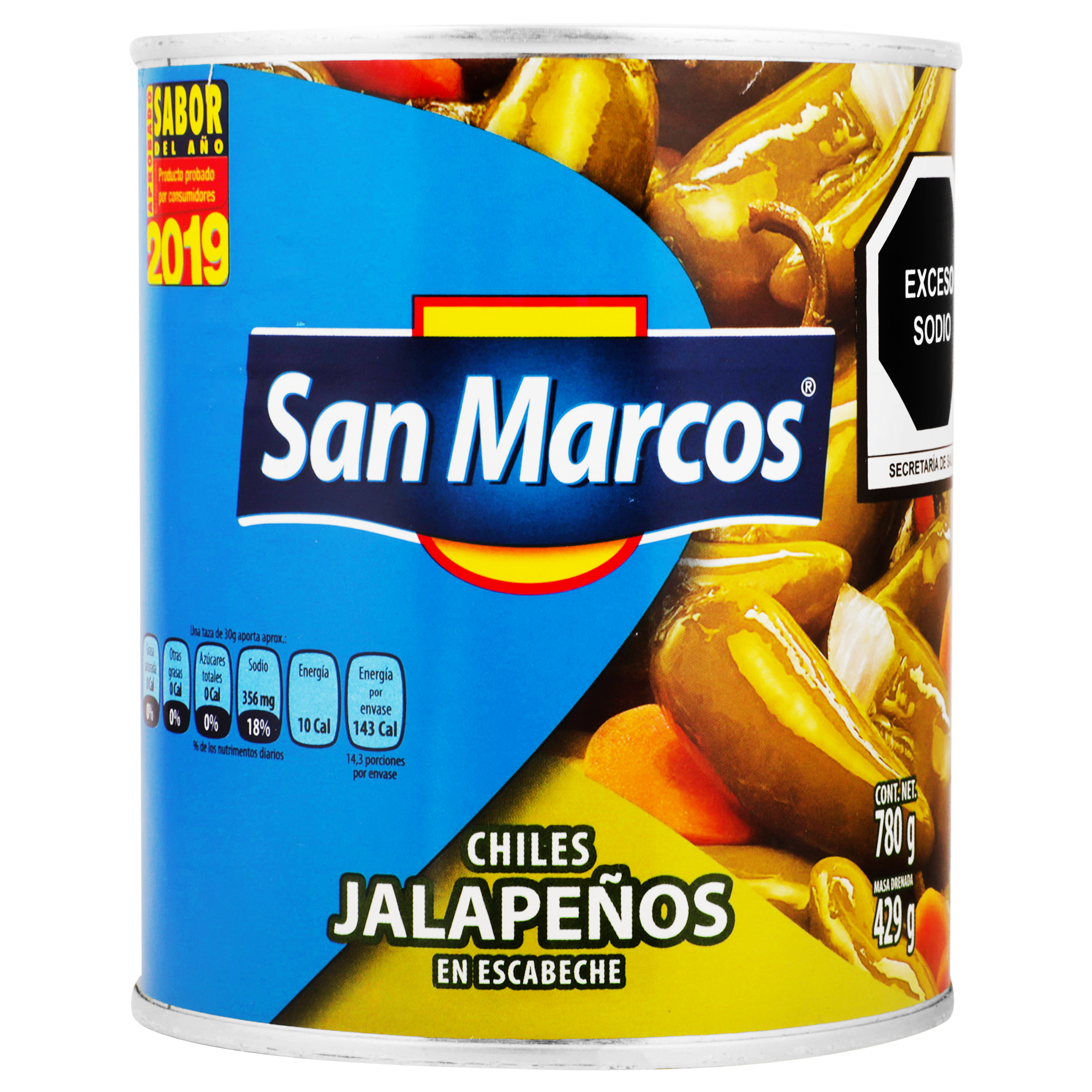 Chiles enteros San Marcos 780gr