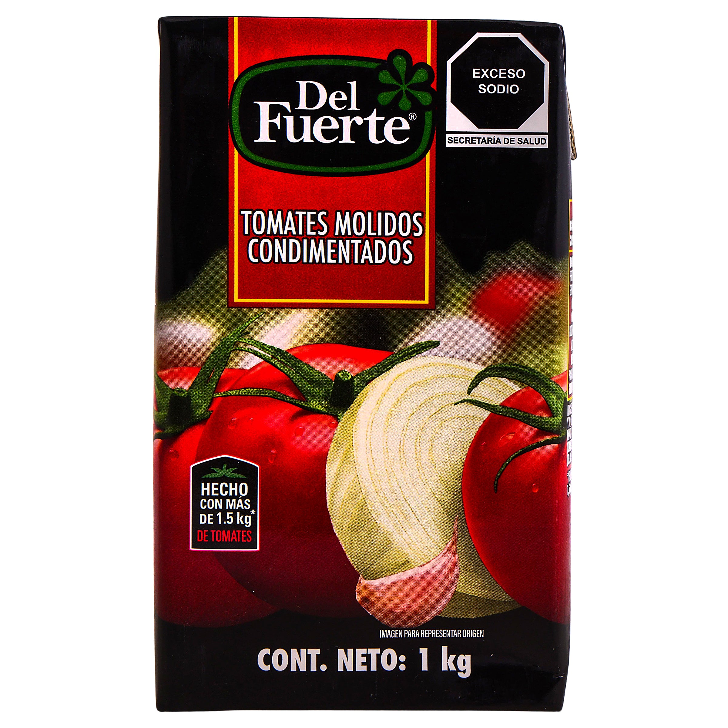 Pure tomate condimentado del Fuerte 1 kg
