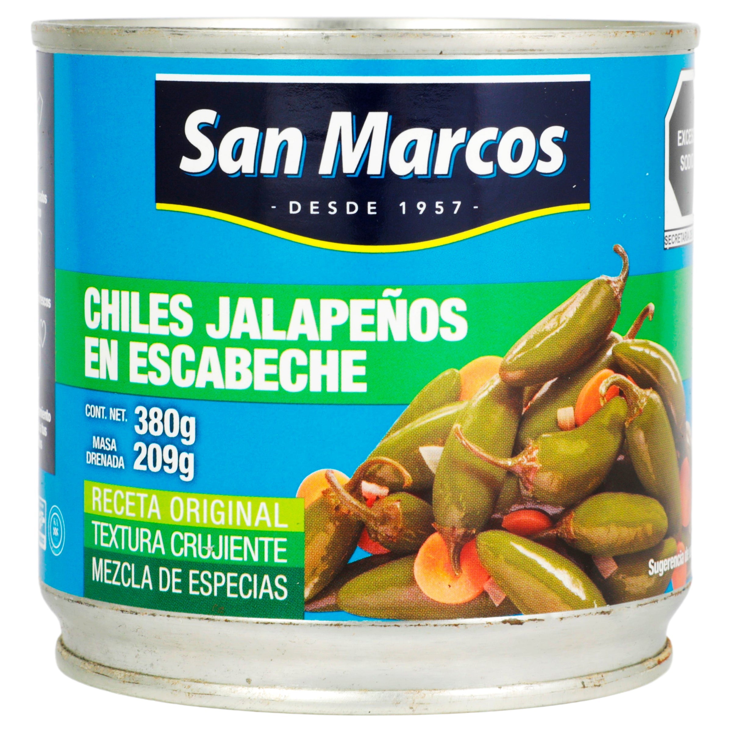 Chiles enteros San Marcos 380gr