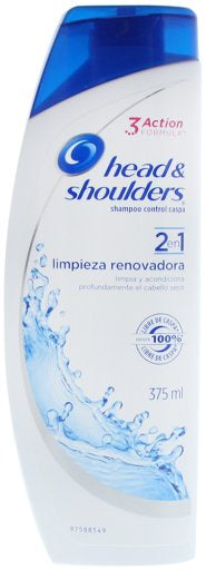 Shamp H & S 2 en 1 limpieza renovadora 375 ml
