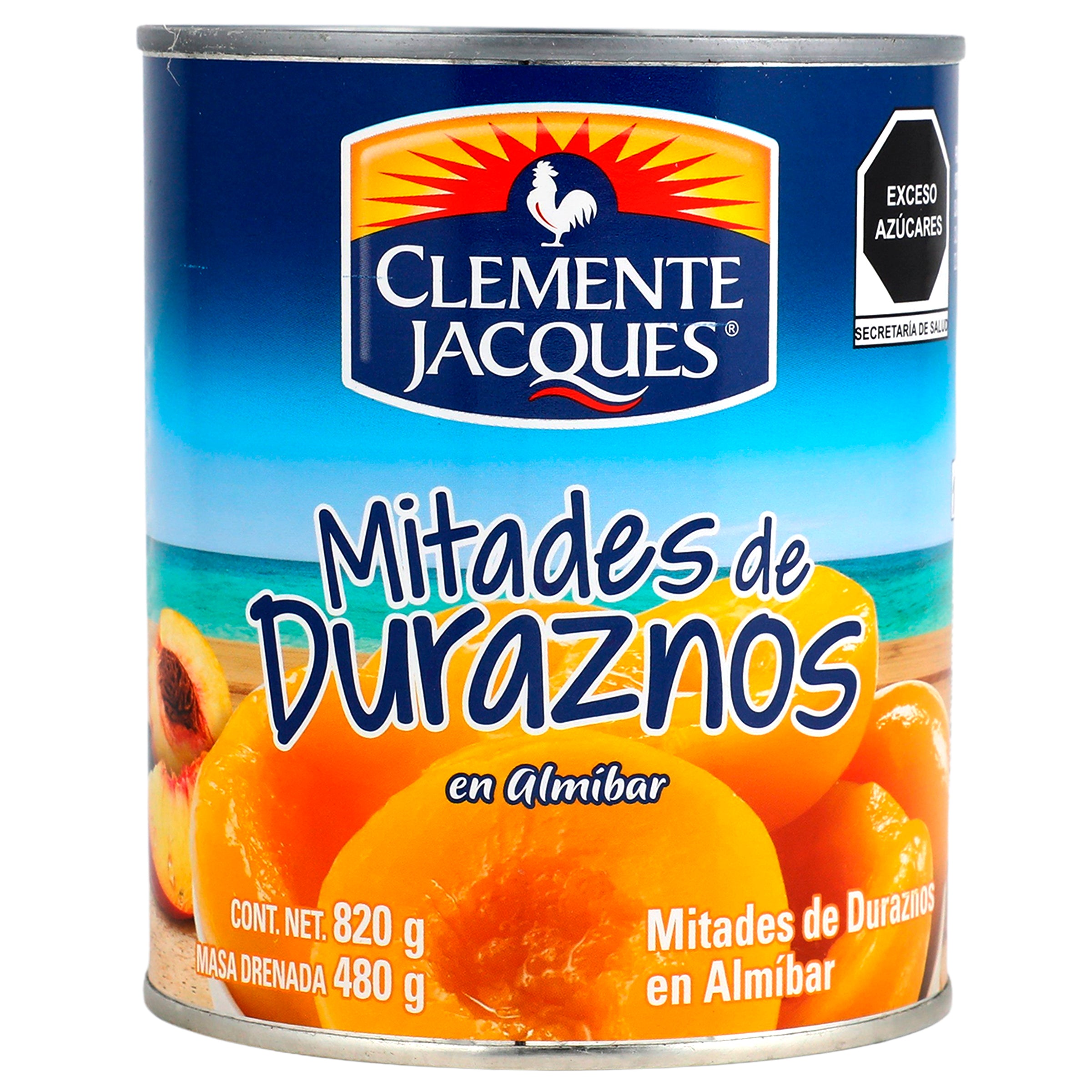 Duraznos mitades Clemente Jacques 820 gr