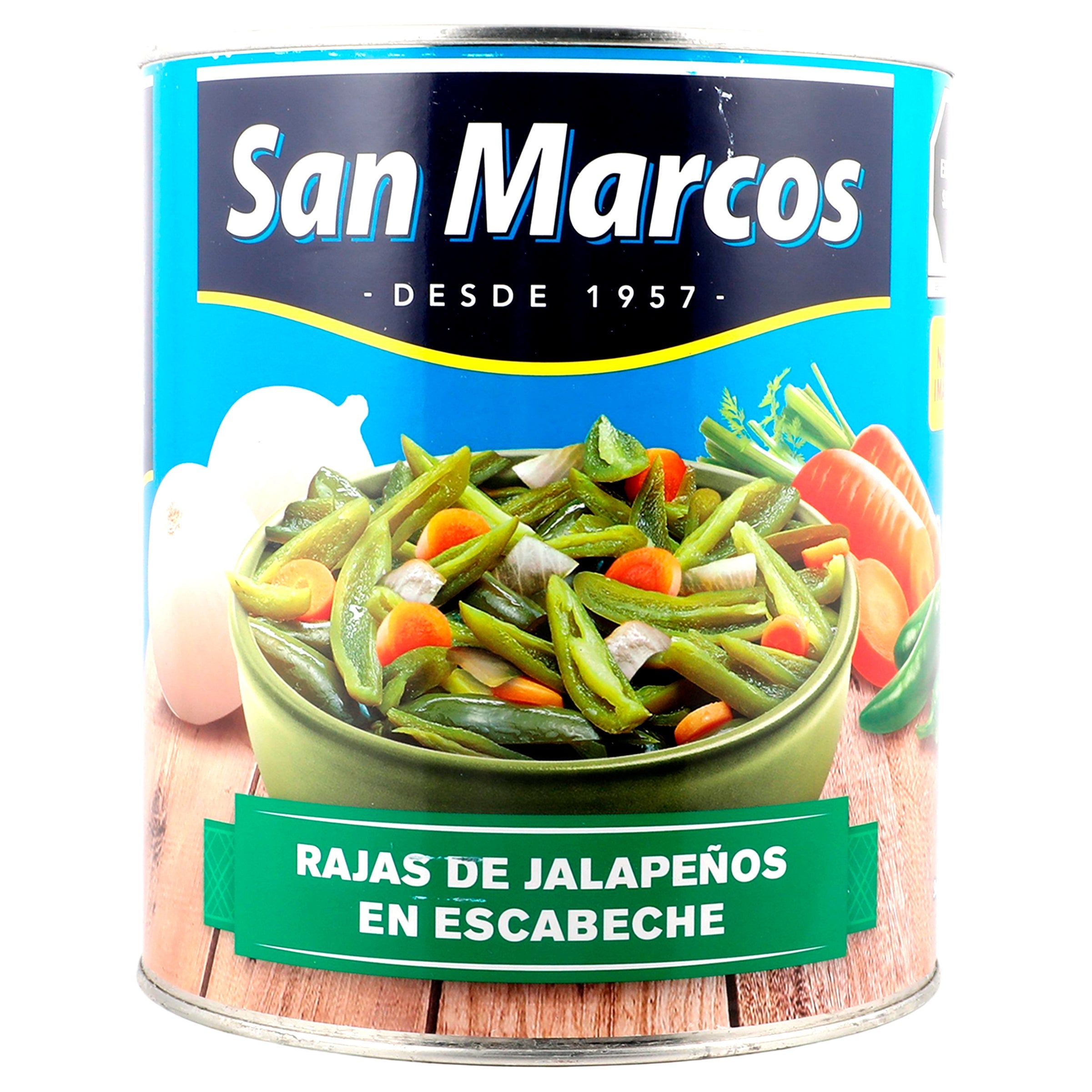 Chiles rajas San Marcos 2.8 kg