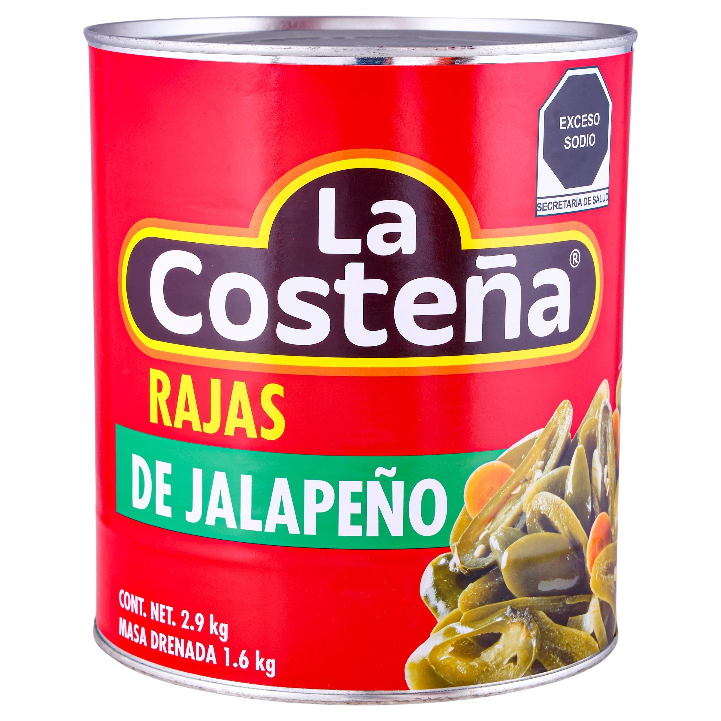 Chiles rajas La Costeña 2.9 kg