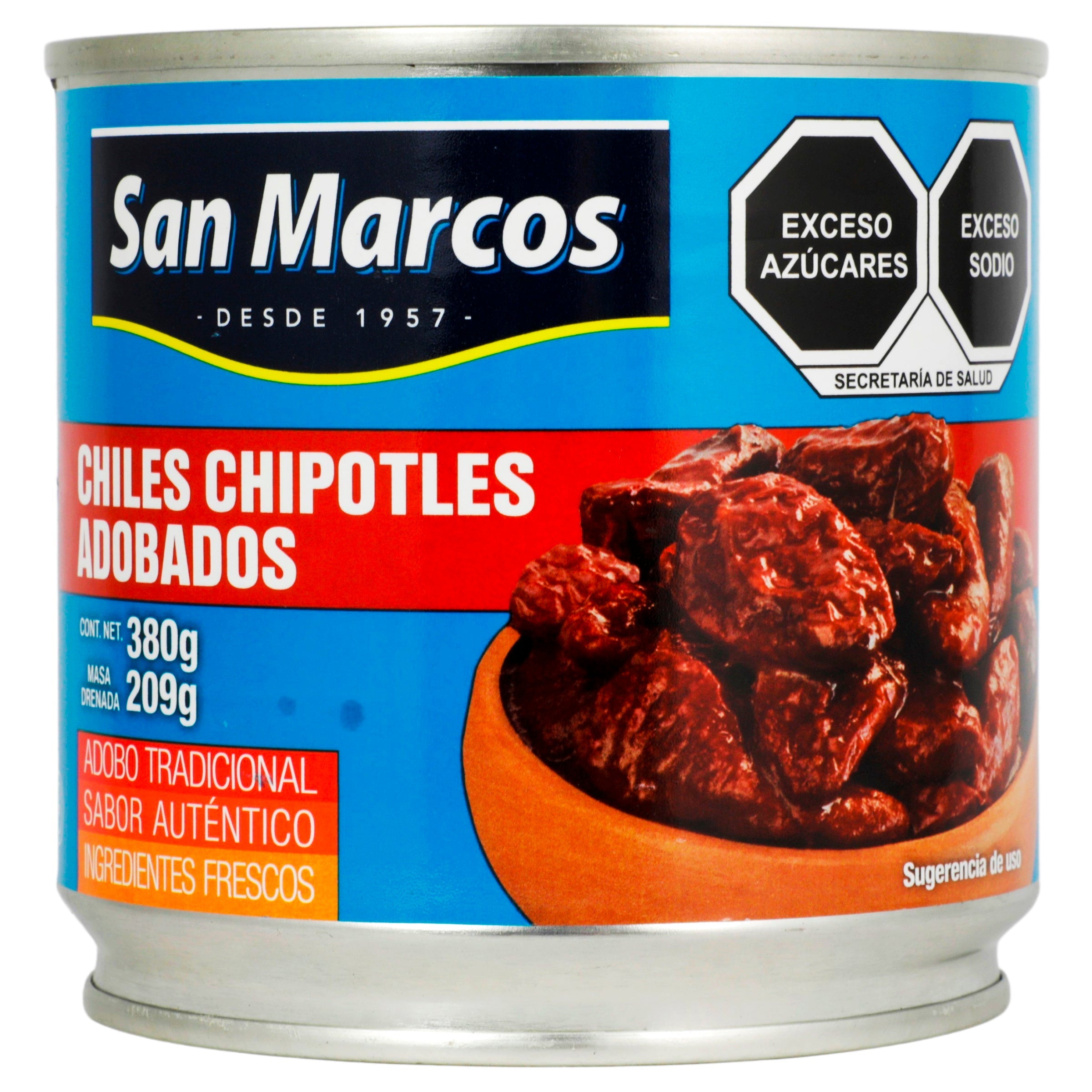 Chiles chipotles San Marcos 380 gr