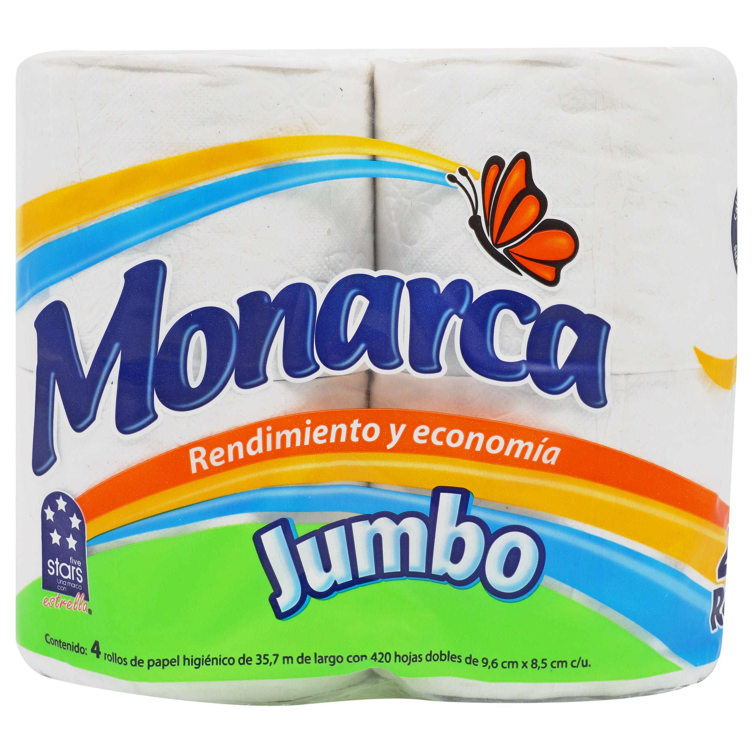 Papel Monarca 400 hj 4 rollos