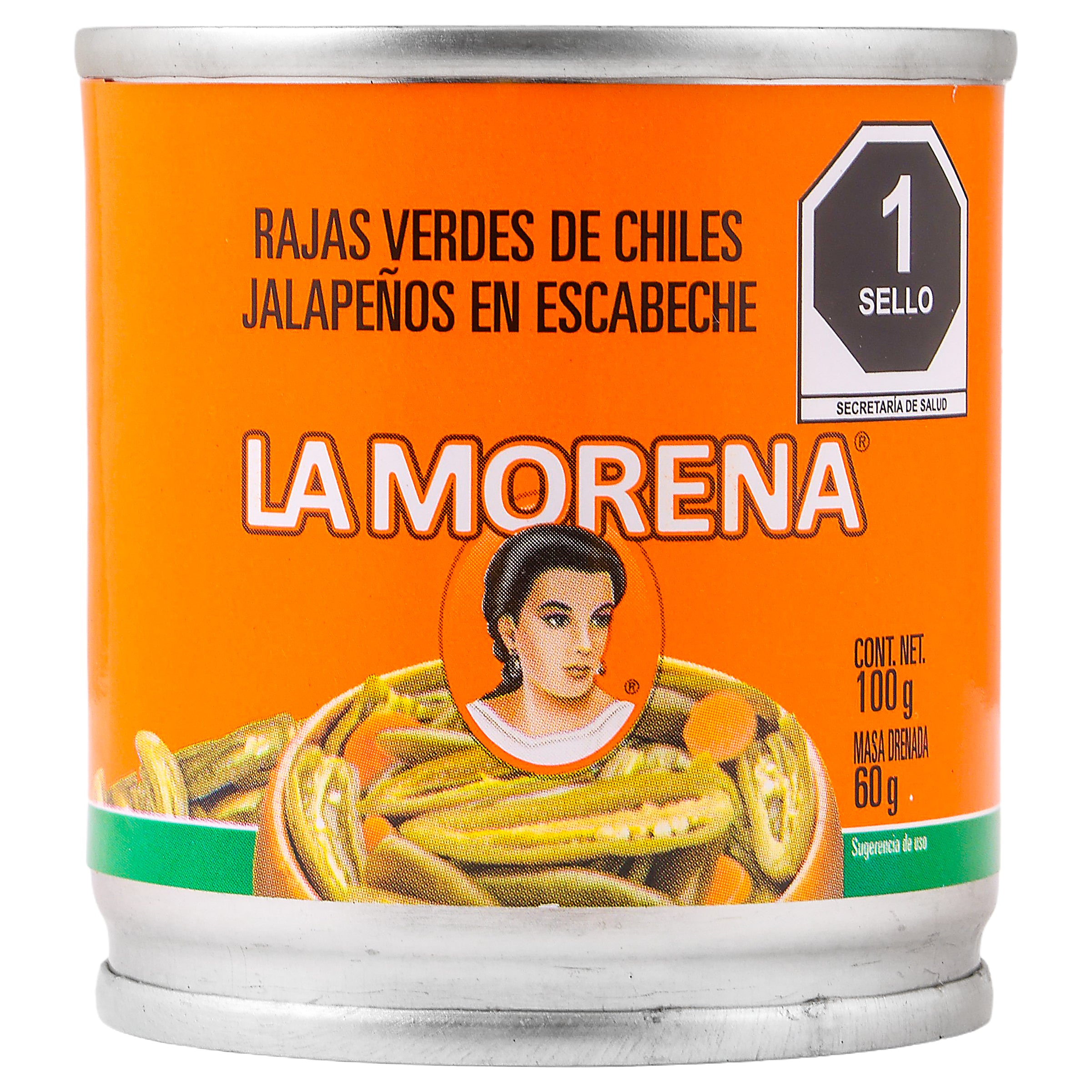 Chiles rajas La Morena 100 gr