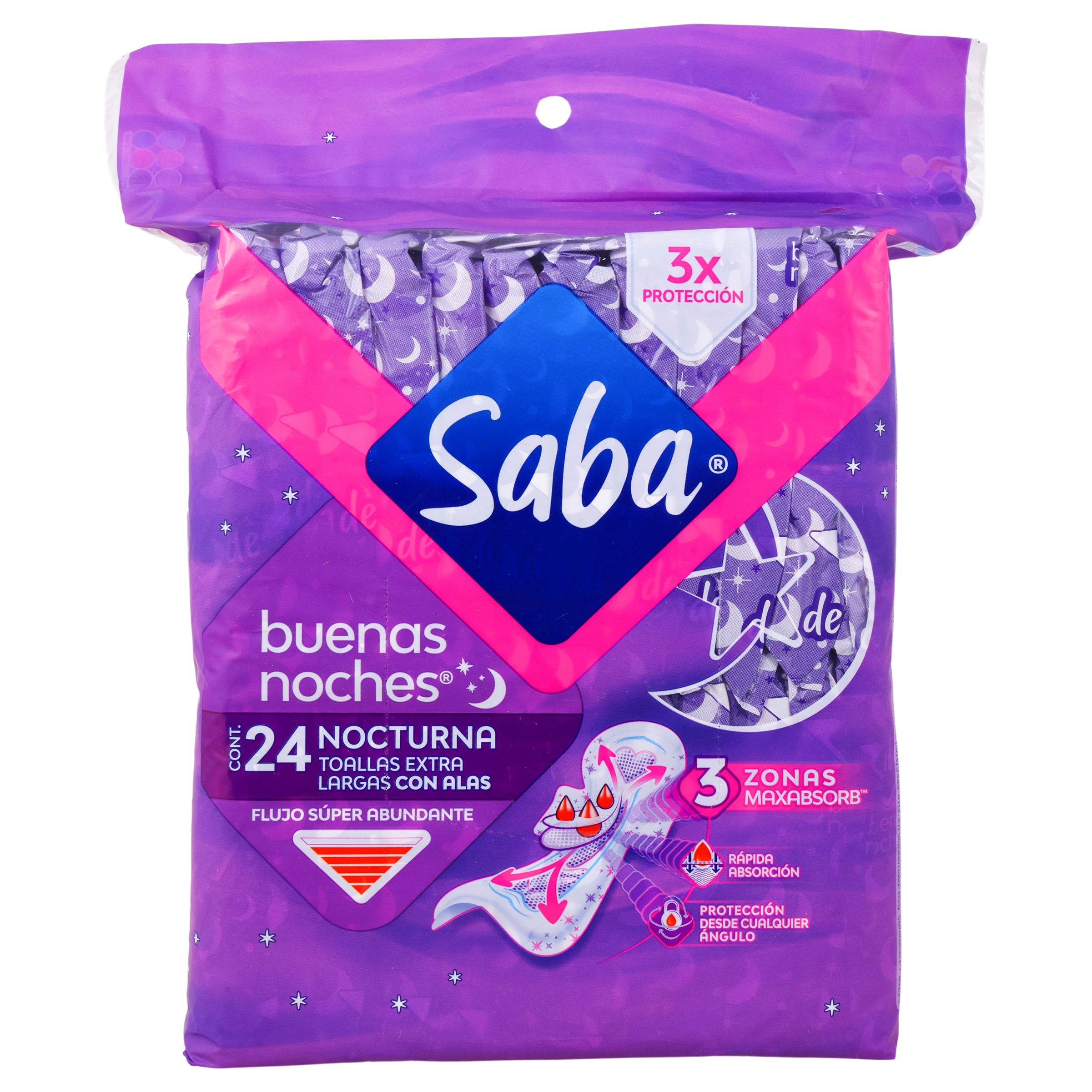 Toalla Saba buenas noches 24 pz
