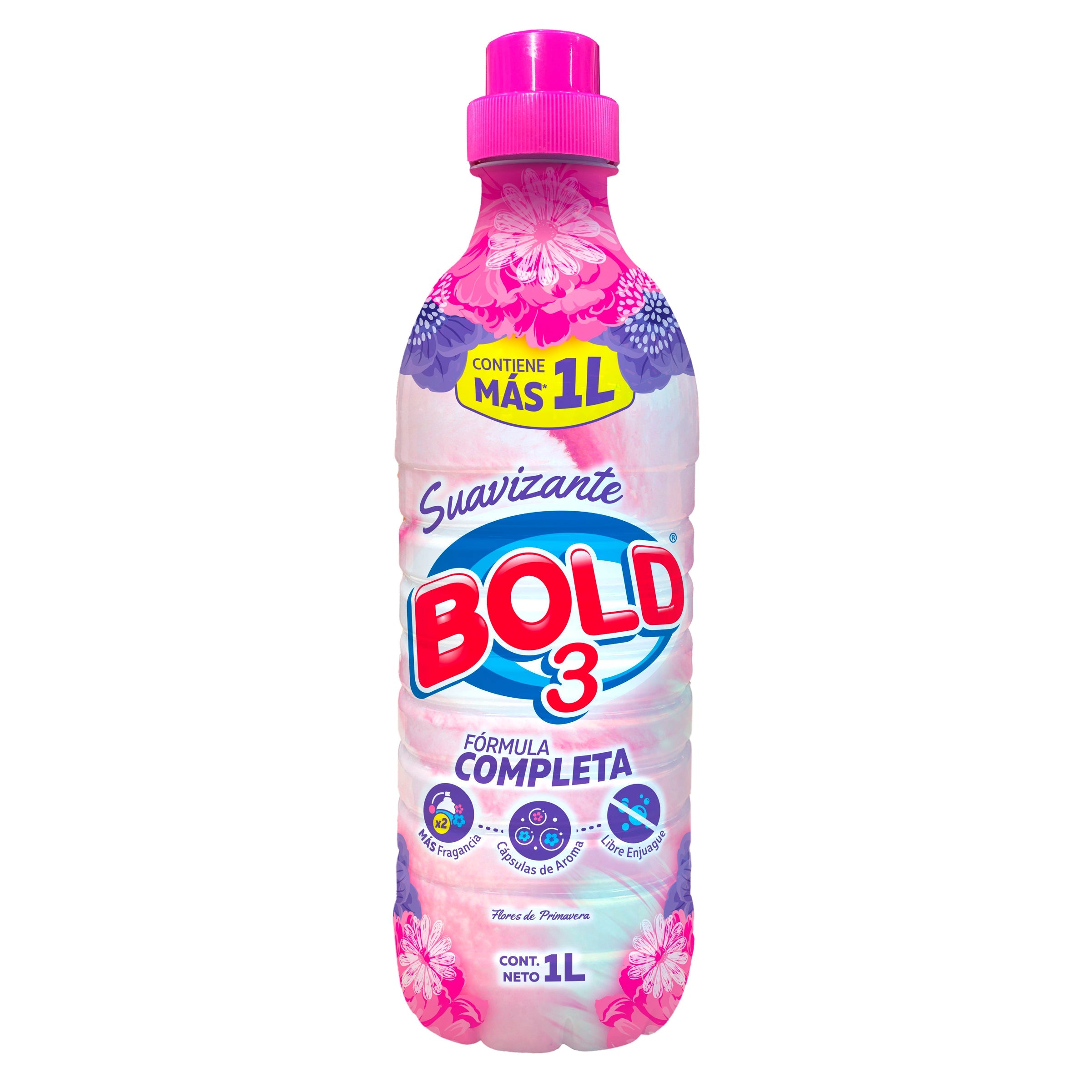 Suavizante Bold 3 Flores primavera 1 lt