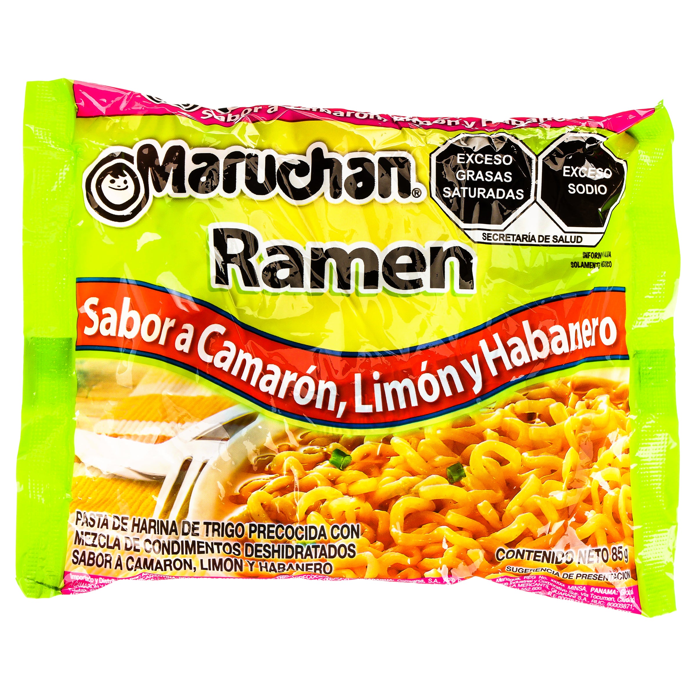 Sopa inst Maruchan ramen cam/limon/hab 85 gr
