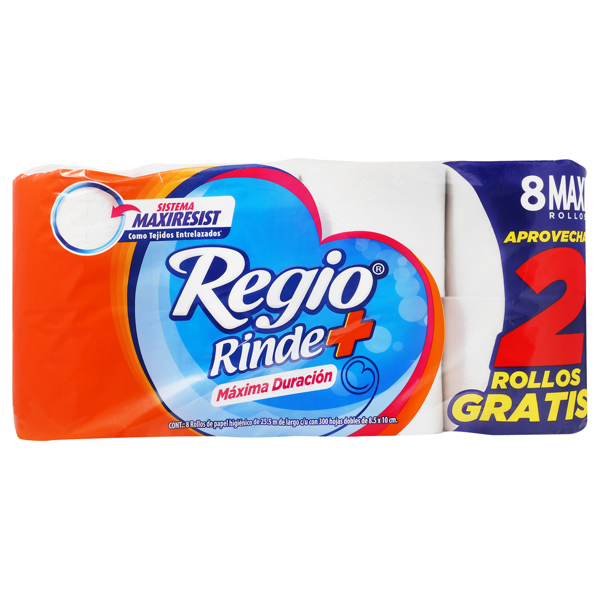 Papel Regio rinde+ 300 hj 6 rollos