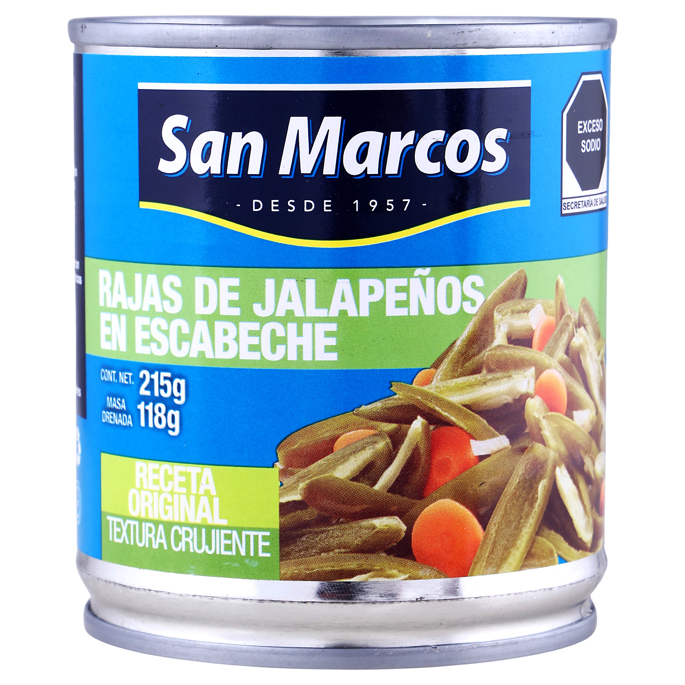Chiles rajas San Marcos 215 gr