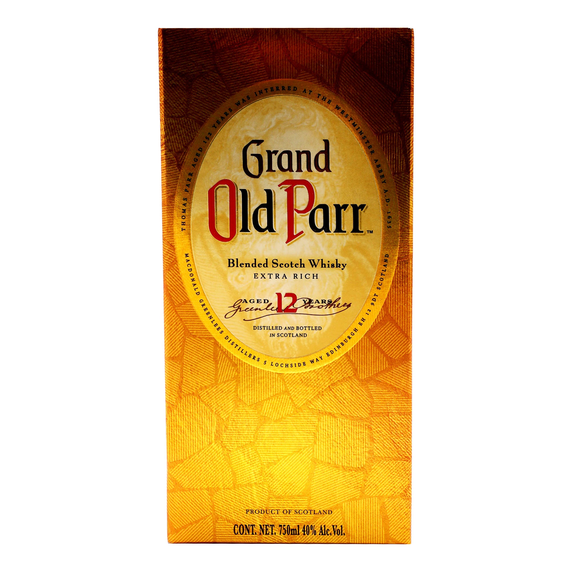 Whisky Old Parr 12 años 750 ml