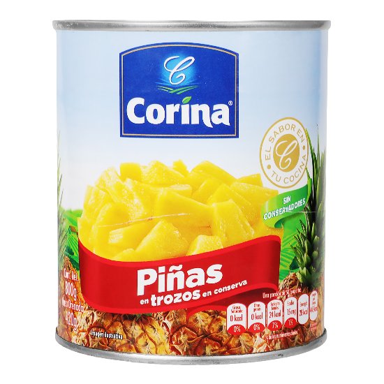 Piña rebanada corina 800 gr