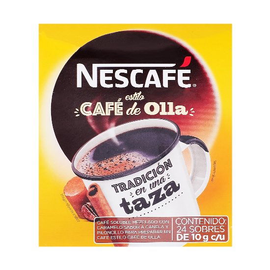 Nescafe cafe de olla sobre 10 grs