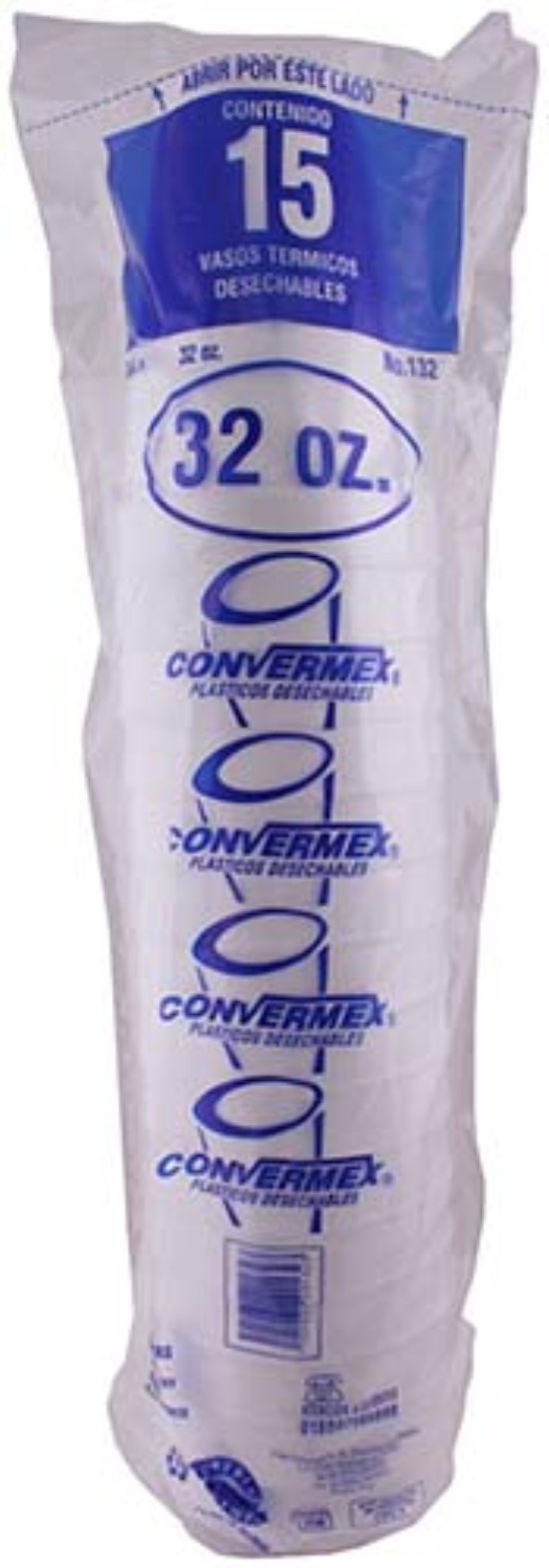 Vaso term # 132 Convermex 15 pz