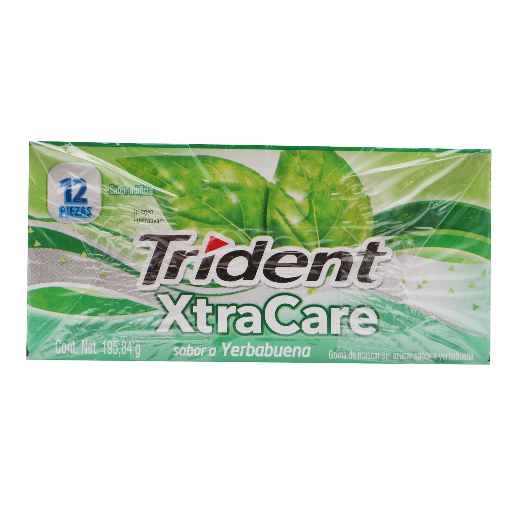 Chicle Trident xtra care yerba 12 past...