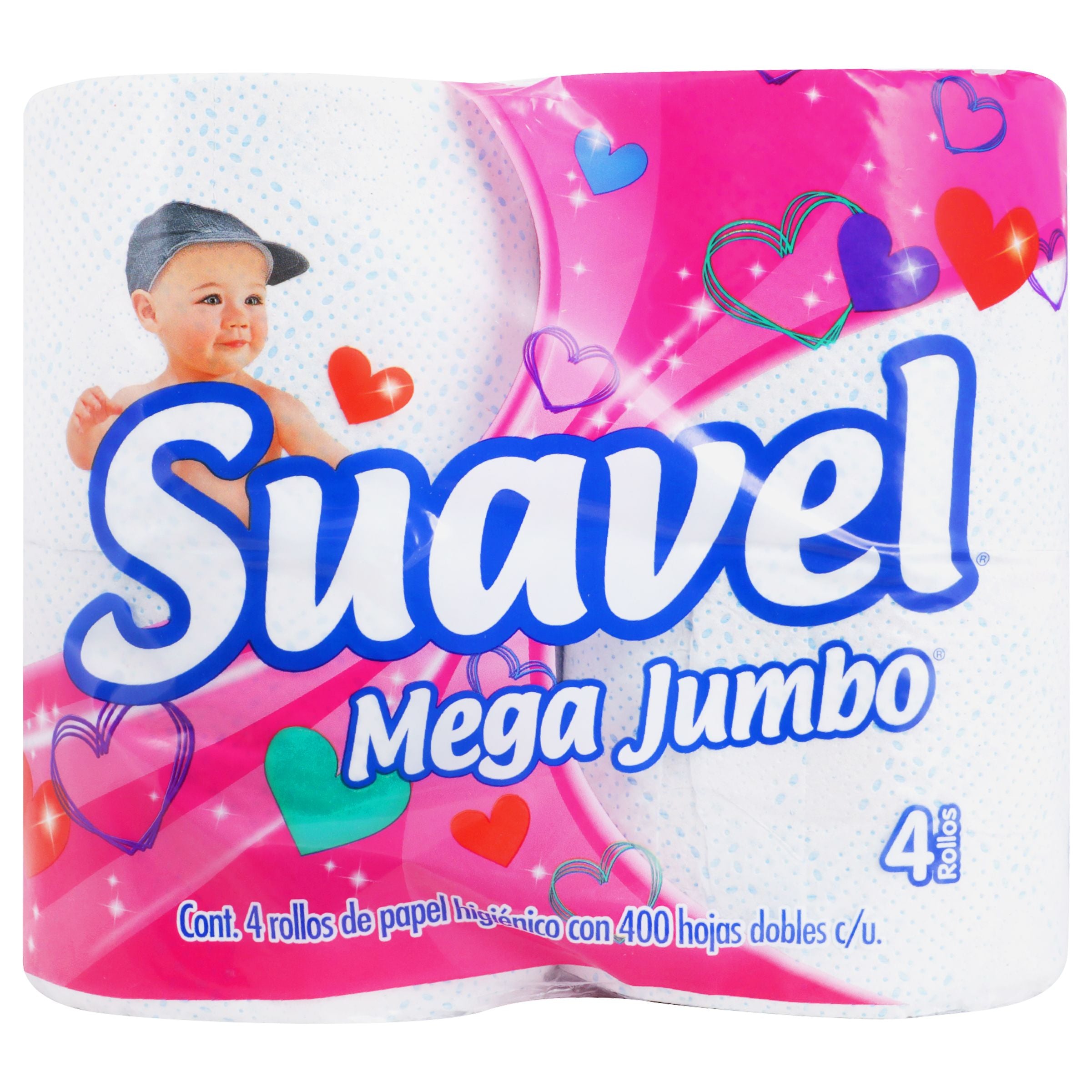 Papel Suavel mega j 400 hj 4 rollos