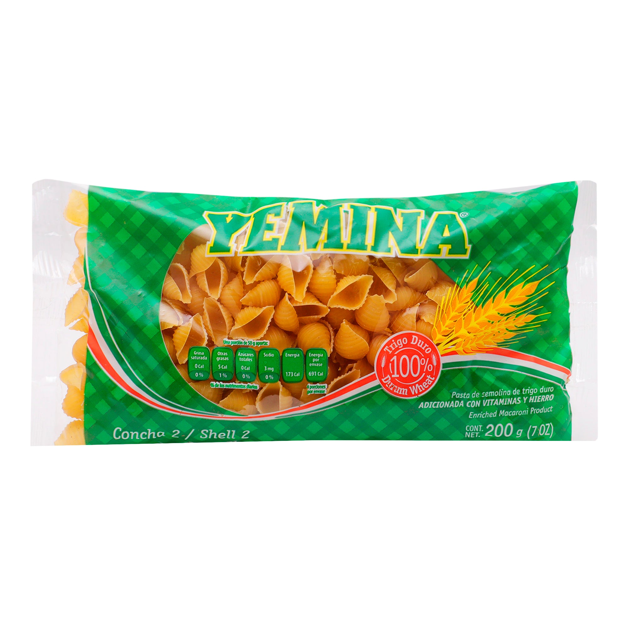 Pasta Yemina concha 2 200 gr