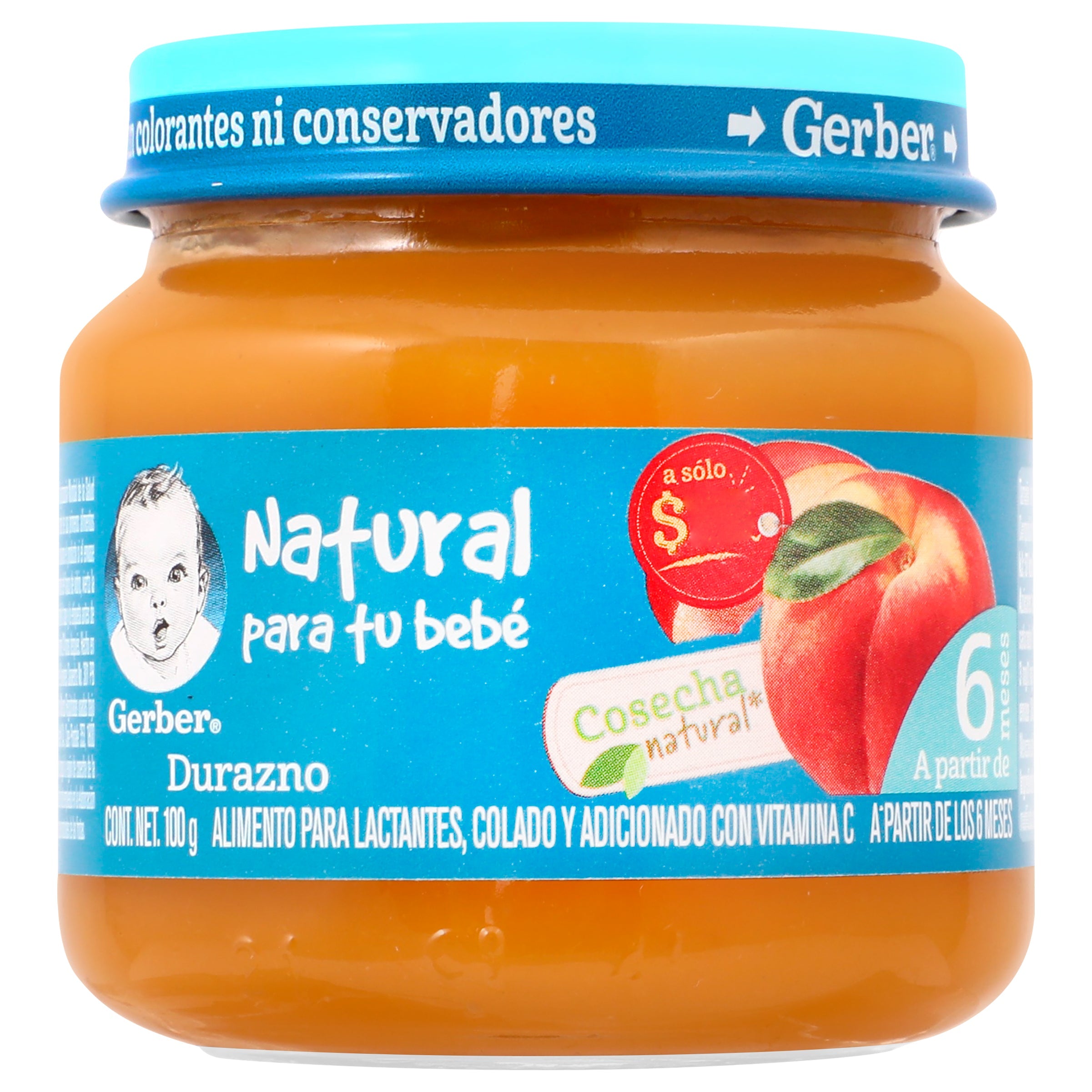 Gerber 2a etapa durazno 100 gr