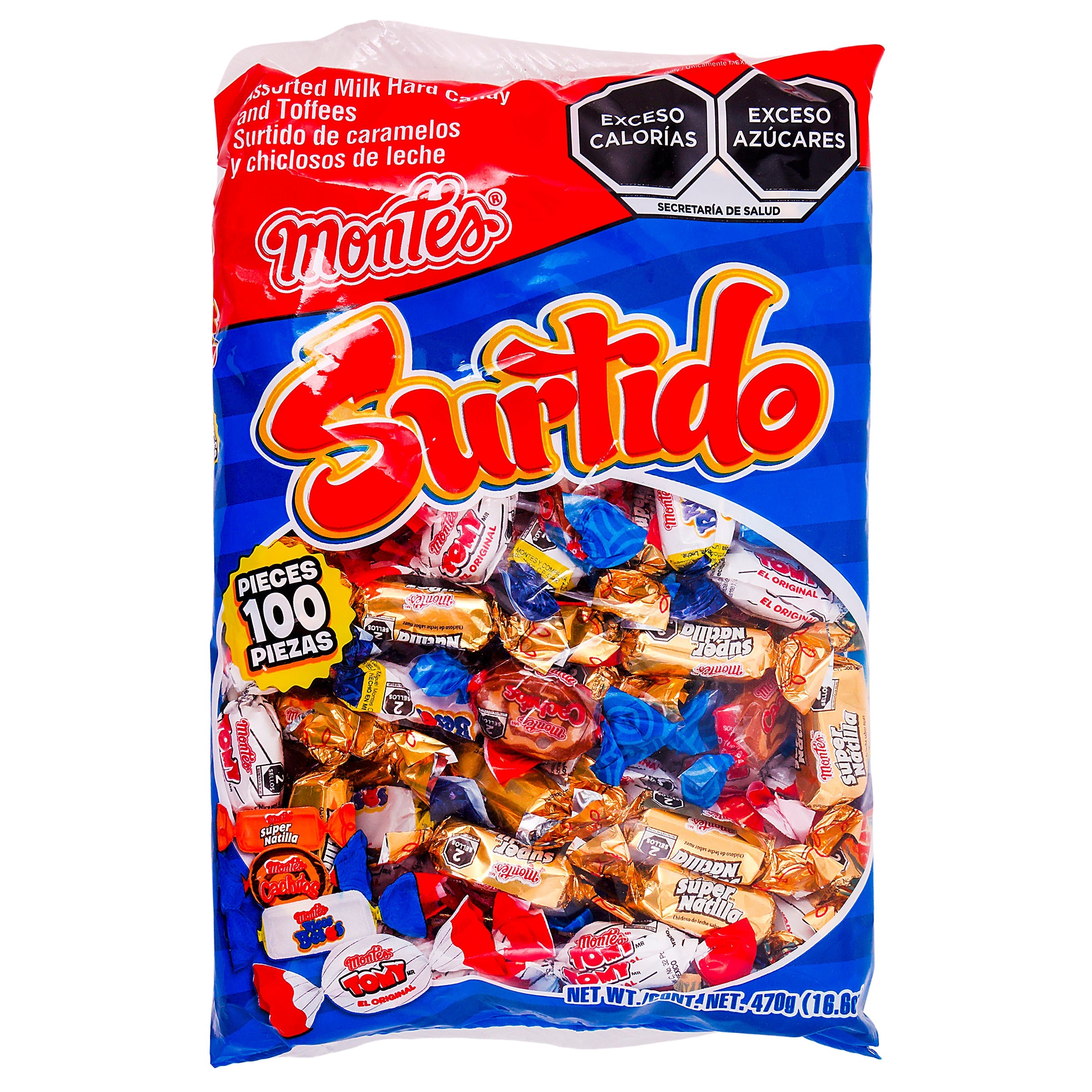 Caramelo surtido Montes 100 pz