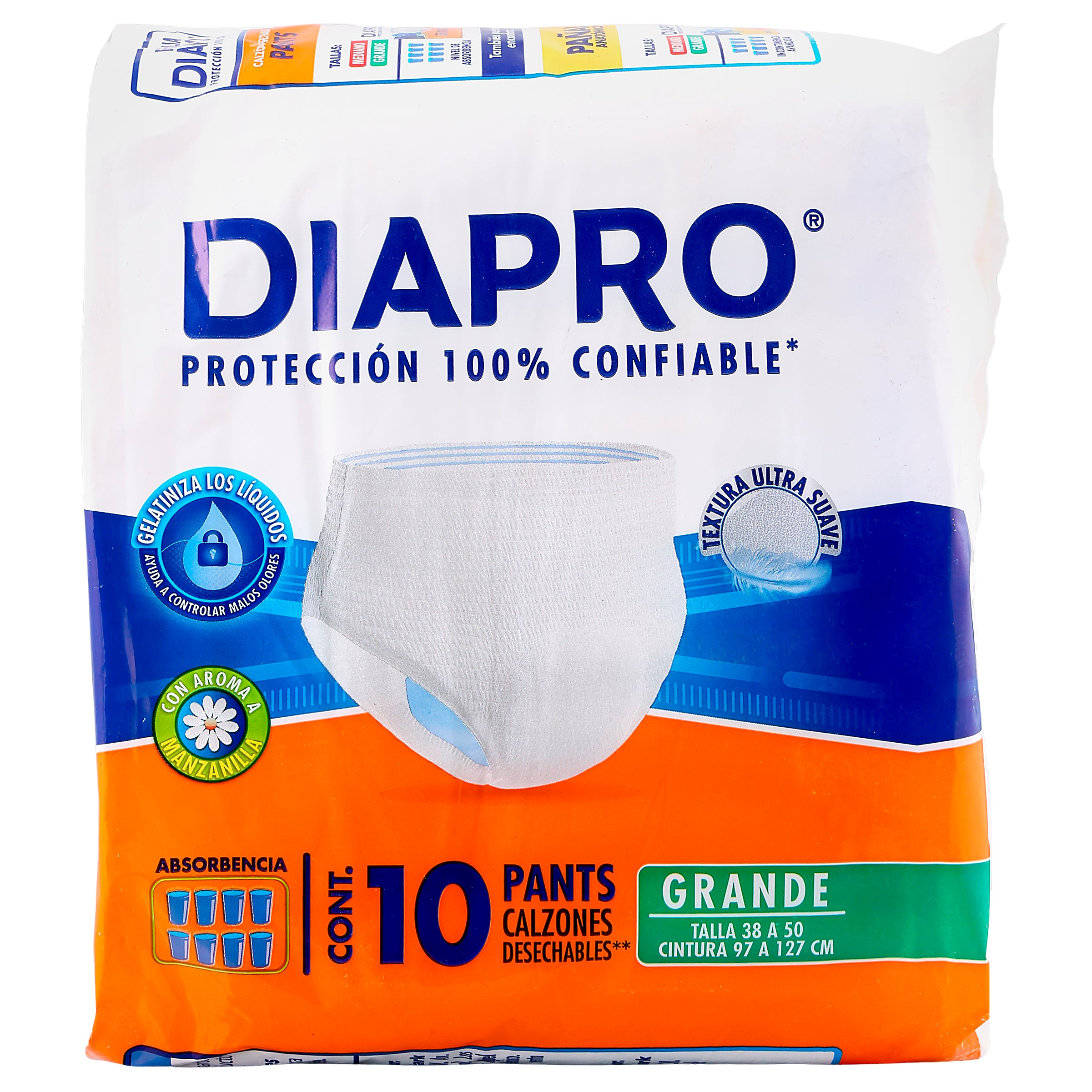 Pañal adulto Diapro Pants gde 10pz