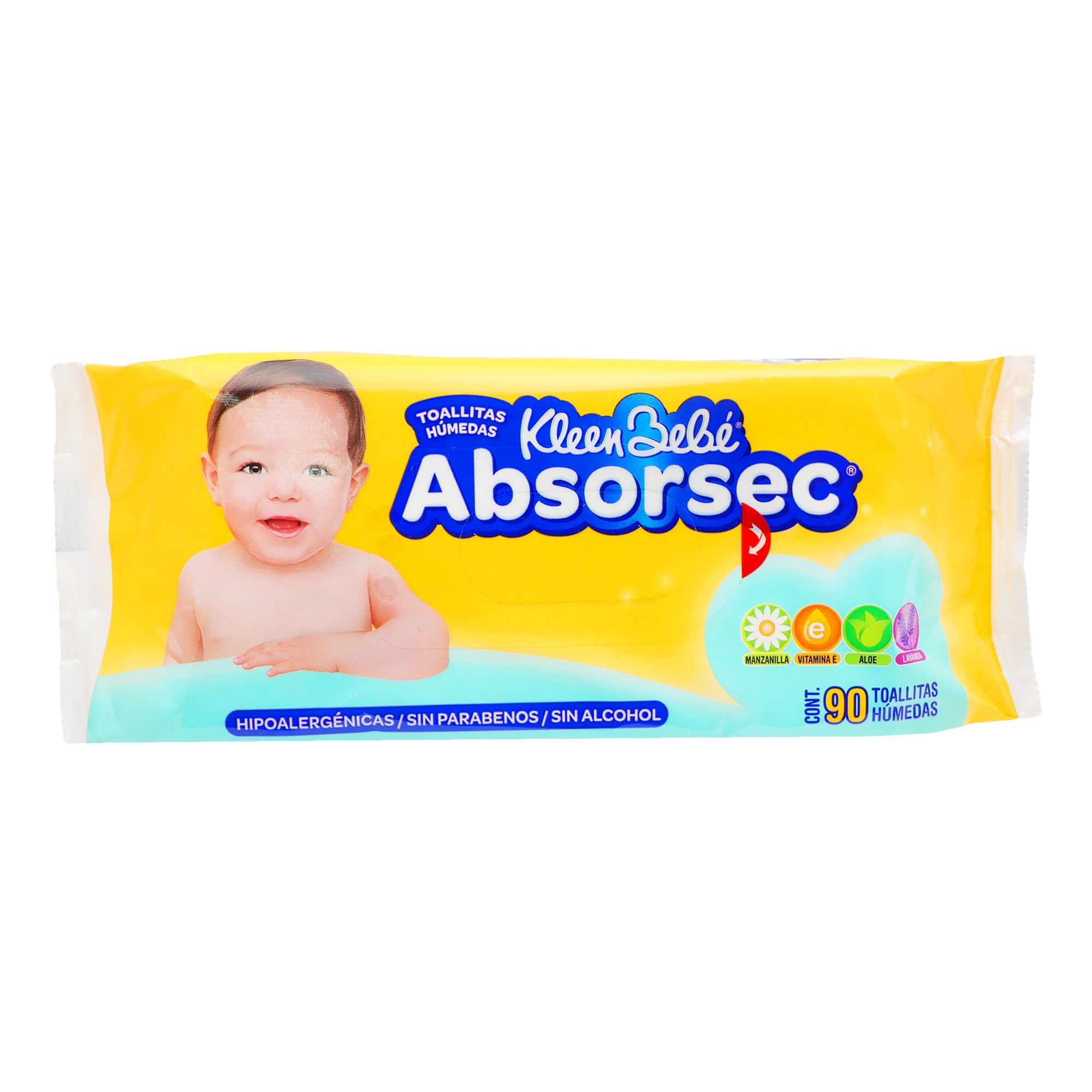Toallitas humedas KB Absorsec 90 pz