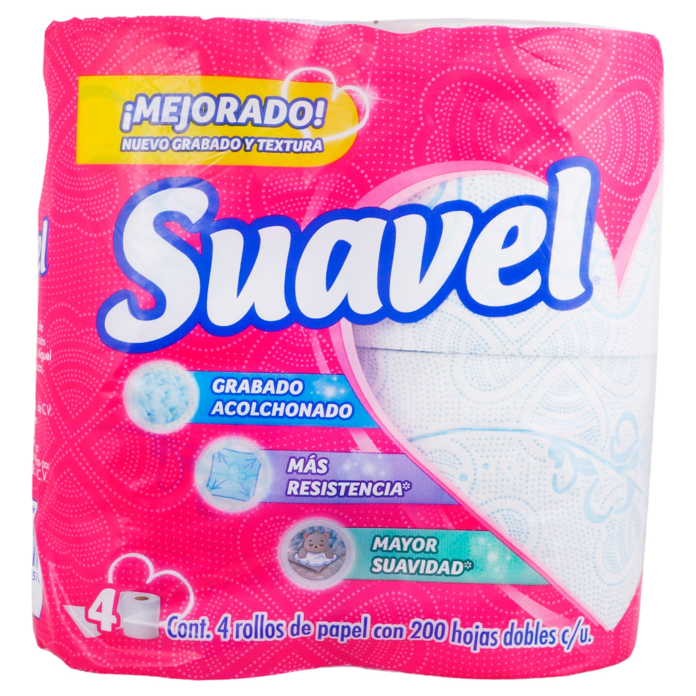 Papel Suavel 200 hj 4 rollos