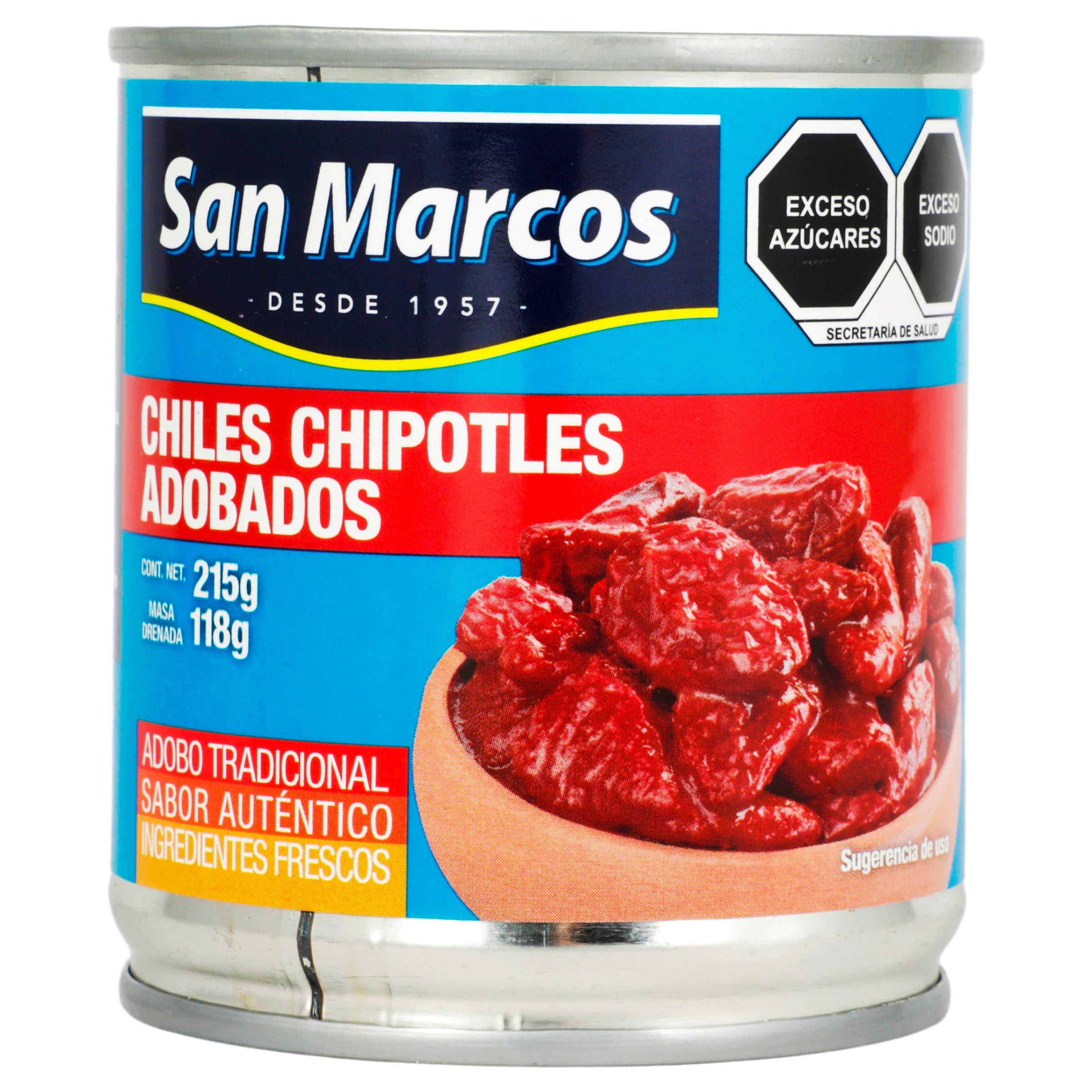 Chiles chipotles San Marcos 215 gr