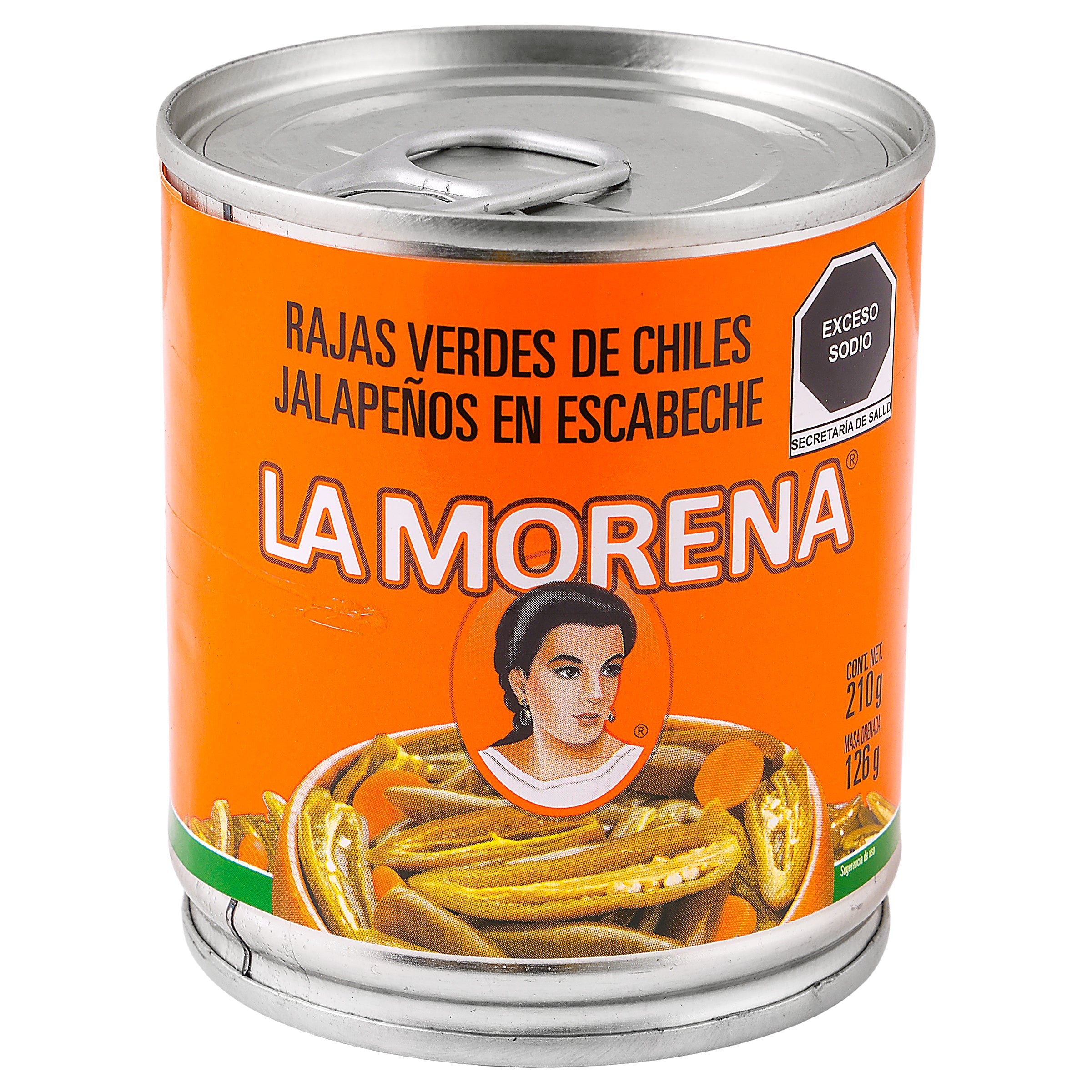 Chiles rajas La Morena 210 gr