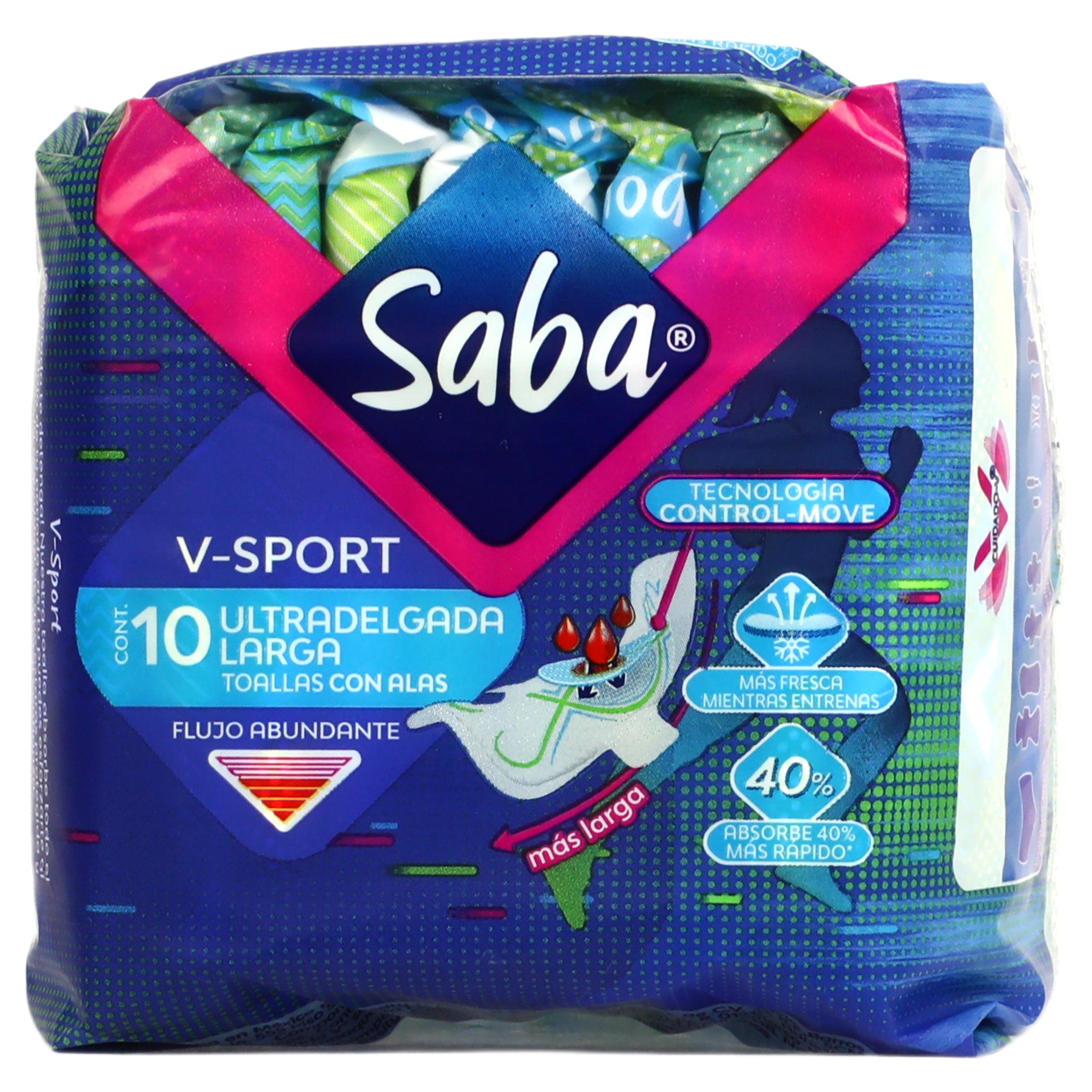 Toalla Saba Sport ultradelgada 10 pz