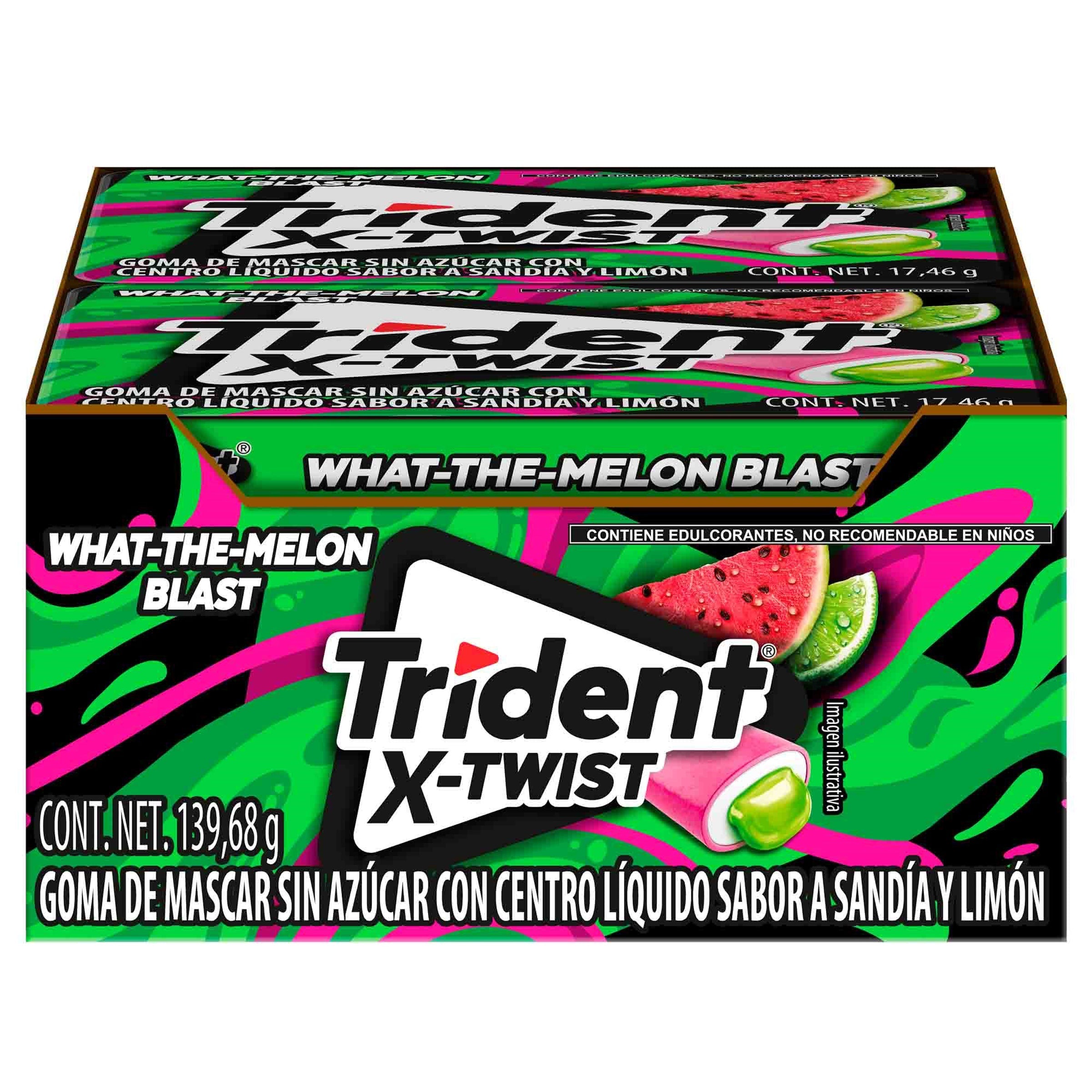 Chicle Trident twist watermelon 9 past