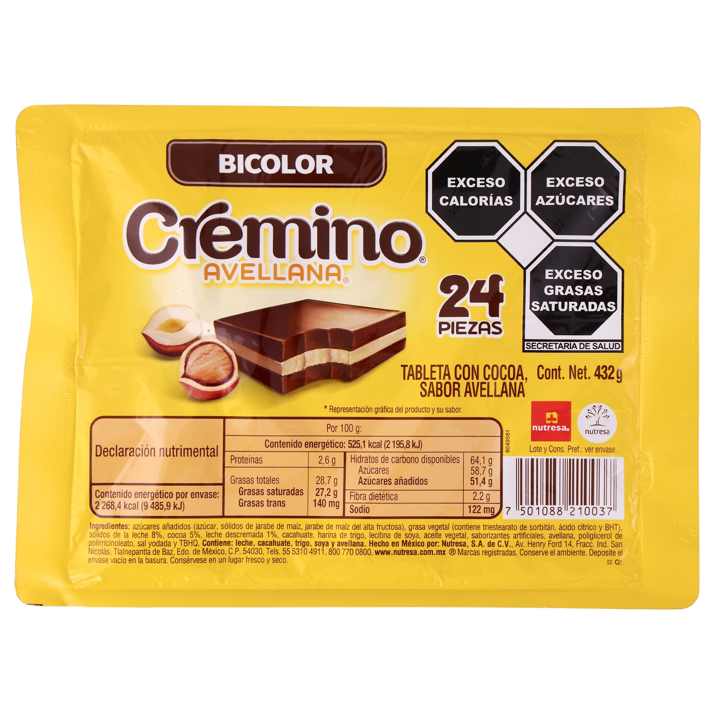 Cremino bicolor Nutresa 18 gr