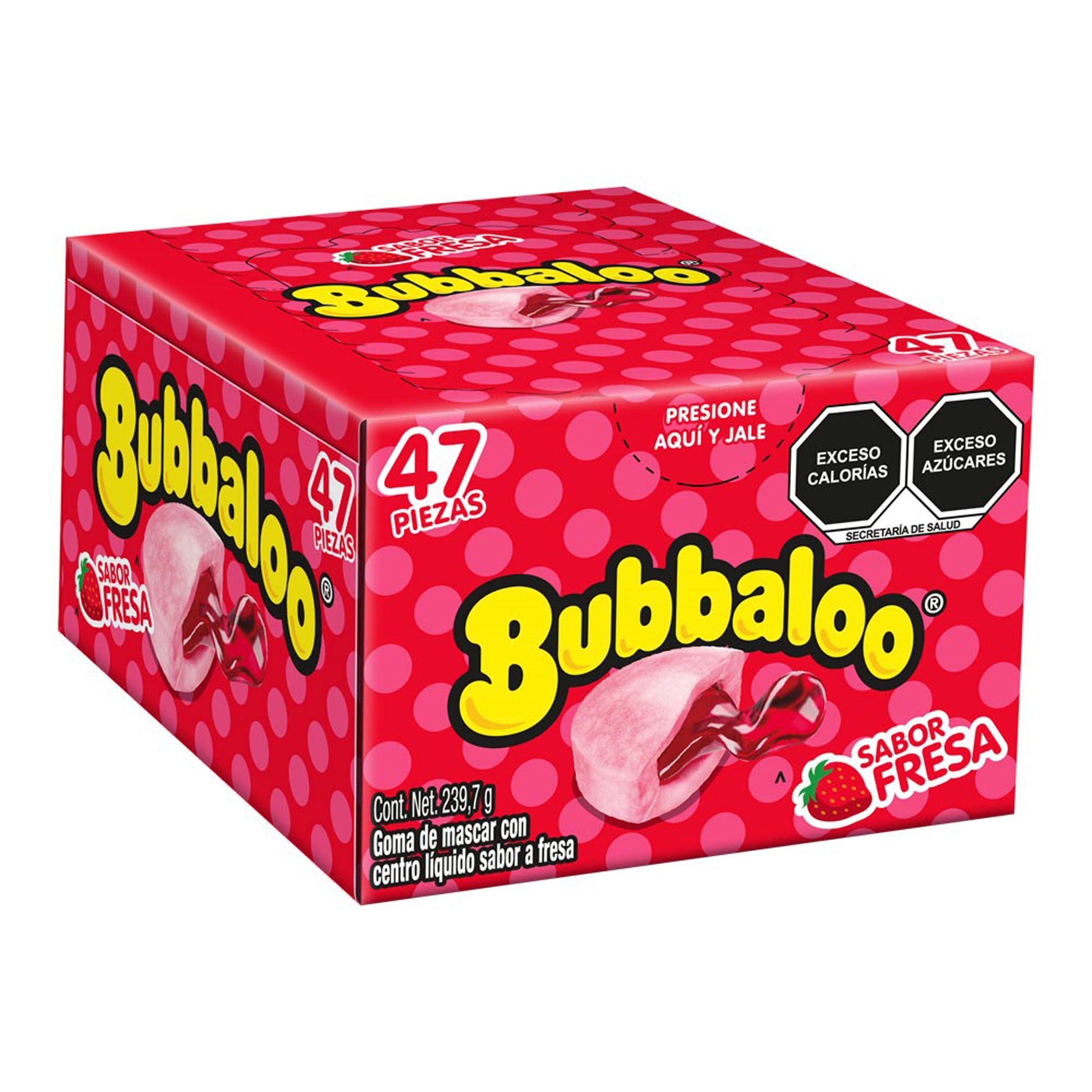 Chicle Bubbaloo fresa 1 pz